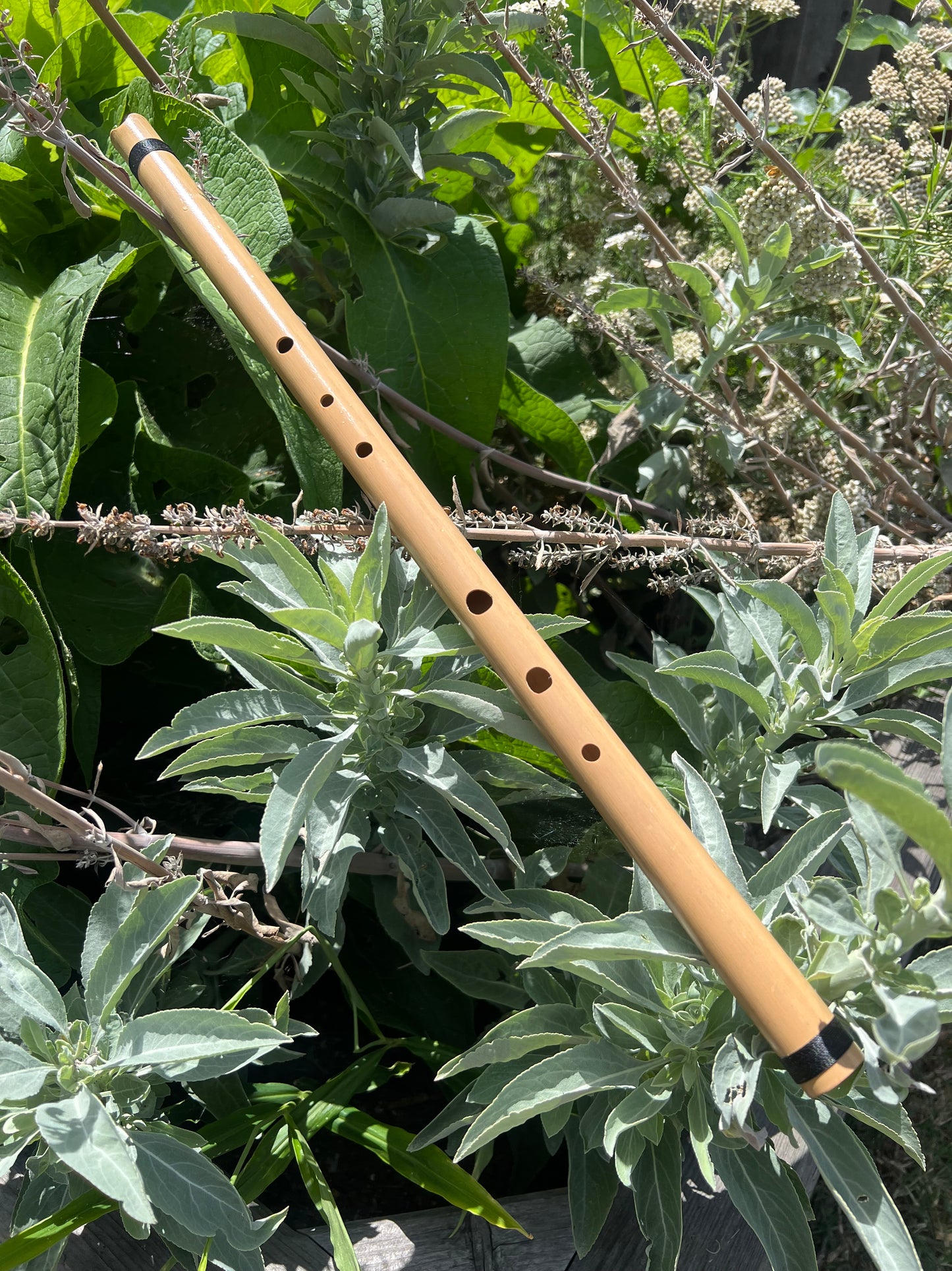 Bamboo, end blown flute in minor pentatonic scale (C#)